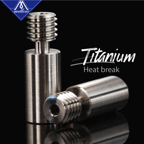 Mellow Titanium-extrusora de Chimera de Metal TC4, rotura de calor, V6 Dual Hotend j-head Throat, piezas de impresora 3D de filamento de 1,75mm ► Foto 1/6