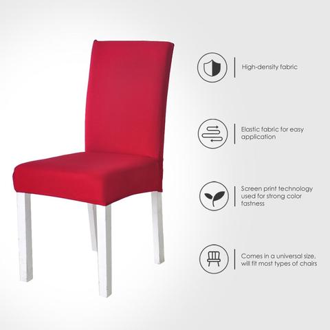 Fundas de LICRA de Color gris para silla cubiertas de asiento de escritorio, protección de asiento, para Hotel, banquete, boda, tamaño Universal, 1 ud. ► Foto 1/6