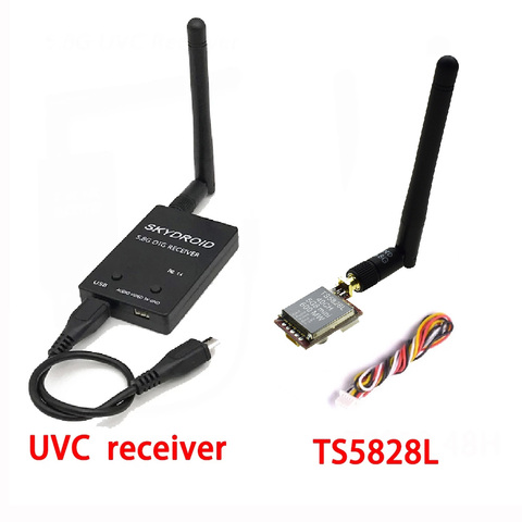 Gran oferta 5,8G receptor FPV UVC Video enlace descendente OTG + Mini TS5828L 40Ch 5,8G transmisor 600mw para VR teléfono Android ► Foto 1/6