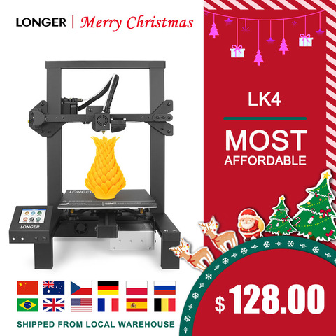 Impresora 3D LONGER LK4 con impresión 3D de pantalla táctil con diseño único de marco, suministro de energía seguro para la impresión de la hoja de vida, impressora 3d drukarka 3d impresoras 3d 3D Printer ► Foto 1/6