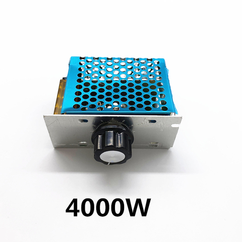 AC 220V 4000W SCR regulador de voltaje oscurecimiento reguladores controlador de velocidad del Motor termostato electrónico módulo regulador de voltaje ► Foto 1/1