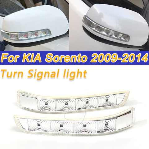 Luz LED intermitente de espejo lateral para coche, repetidor de luz para KIA Sorento 2009, 2010, 2011, 2012, 2013, 2014, estilo de coche ► Foto 1/6