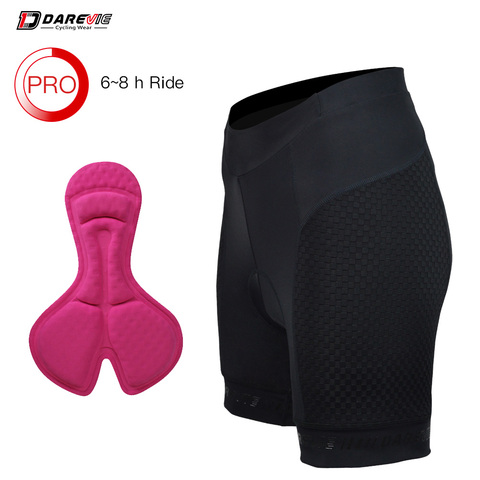 DAREVIE-pantalones cortos de ciclismo para mujer, Shorts transpirables con almohadilla 3D de esponja, a prueba de golpes, 6 horas de conducción ► Foto 1/6