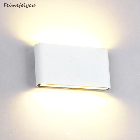 Lámpara de pared impermeable al aire libre 12W LED fuente de iluminación arriba y abajo moderna minimalista Interior Exterior ingeniería porche jardín Luz ► Foto 1/6