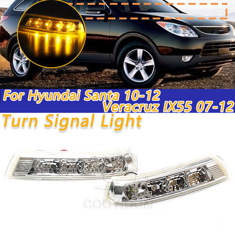Para señal de giro de espejo retrovisor, luz para Hyundai Santa Fe 2010, 2011, 2012, para Veracruz IX55, 2007-2012, indicador LED intermitente, repetidor ► Foto 1/6