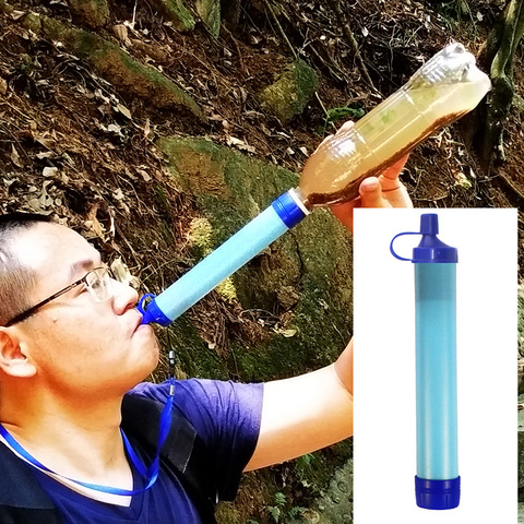 Purificador de agua portátil para exteriores, para acampar, senderismo, supervivencia, Vida de emergencia, filtro de agua de ultrafiltración ► Foto 1/6