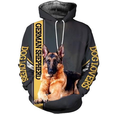 Sudadera con capucha para hombre y mujer, con cremallera 3d, edición limitada, Pastor Alemán, perro, chaqueta de manga larga, Jersey, chándal, gran oferta, 2022 ► Foto 1/3