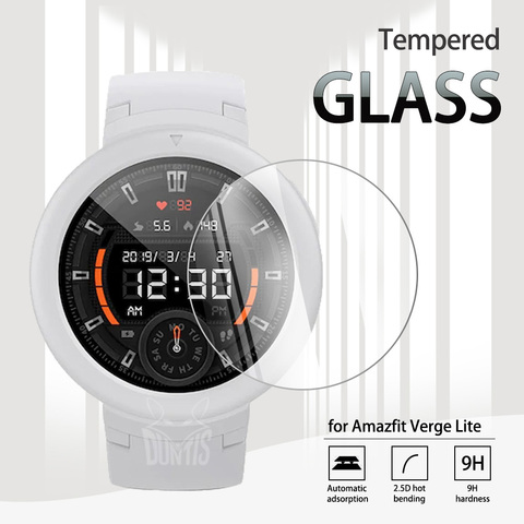 Amazfit-Protector de pantalla de vidrio templado Verge Lite para reloj inteligente, película transparente antiarañazos para Xiaomi Huami Amazfit Verge Lite ► Foto 1/6
