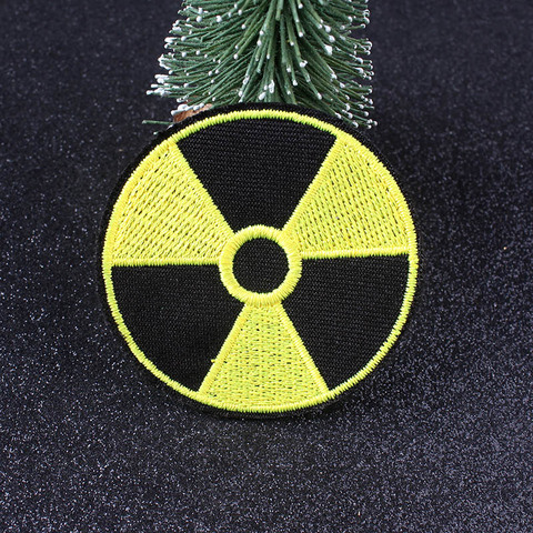 Parches de radiación para plantas de energía Nuclear, para ropa, acechador, facciones, pingüinos, insignia de Energía Atómica, parche a rayas de Chernobyl ► Foto 1/6