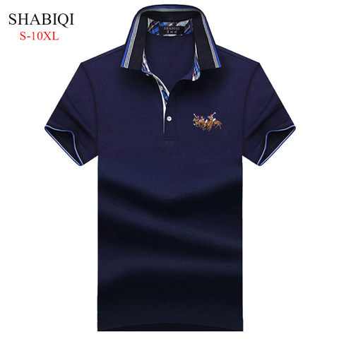 SHABIQI-Camiseta clásica de marca para hombre, Polo de manga corta, Polo de diseñador, camisa de talla grande 6XL 7XL 8XL 9XL 10XL, 2022 ► Foto 1/6