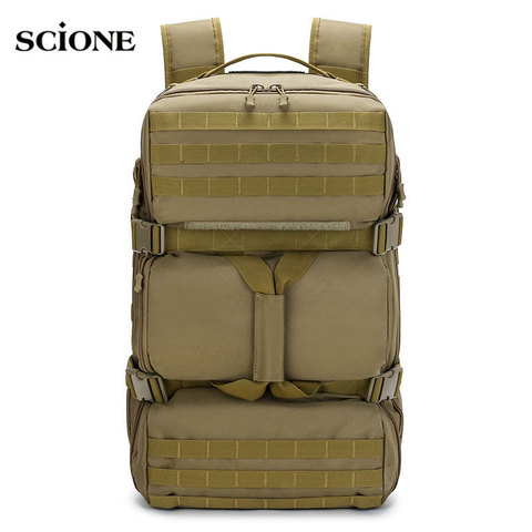 Mochila táctica militar de 65L para exteriores, bolsa impermeable de nailon para Trekking, escalada, viaje, X167A ► Foto 1/6