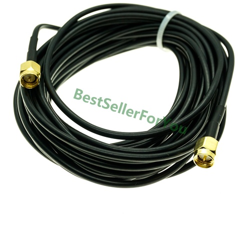 Wifi Cable de extensión de antena SMA macho a mamparo hembra SMA lote conector RG174 ► Foto 1/4