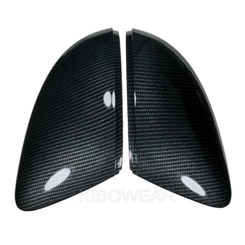 Cubierta de espejo retrovisor lateral para coche Skoda, reemplazo de tapas de espejo lateral para Skoda Octavia Mk3 A7 5E (aspecto de carbono) 2014 2015 2016 2017 2022 para VW T-ROC ► Foto 1/5