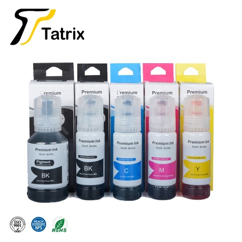 Tatrix calidad recarga de tinta para 002 101, 102, 105, 502, 504 EcoTank tinta para Epson L4150 L4160 ET-7700 ET-7750 L6160 L7160 L7180 ► Foto 1/6