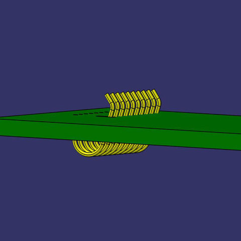 Diseñador de referencia sello agujero medio módulo prueba la sonda de Metal Pins ► Foto 1/3