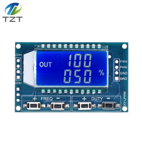 TZT-generador de señal PWM, módulo ajustable de ciclo de trabajo, frecuencia de pulso, pantalla LCD, 1Hz-150Khz, 3,3 V-30V, Módulo de placa PWM ► Foto 1/5