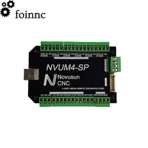 NVUM-Tarjeta USB de 4 ejes Mach3, enrutador CNC de 300KHz, 3, 4, 5, 6 ejes, Tarjeta de Control de movimiento, placa de ruptura para máquina de grabado artesanal ► Foto 1/6