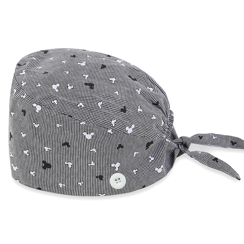 Gorros de algodón con estampado Unisex, novedoso ajustable, gorros de trabajo para salón de belleza, sombrero de enfermera, accesorios para enfermeras ► Foto 1/6