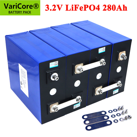VariCore-Paquete de batería de 3,2 V y 280AH, LiFePO4, fosha de hierro y litio de 12V, 24V, 280000mAh para sistema de almacenamiento de energía Solar para patinete electrónico, RV ► Foto 1/6