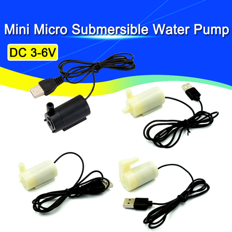 Bomba de Motor sin escobillas de bajo ruido, minibomba de agua sumergible, USB, DC3-6V, 120l/H, Kit Diy ► Foto 1/6