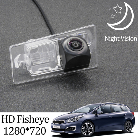 Owtosin-cámara de visión trasera para coche, accesorios de estacionamiento, HD 1280x720, ojo de pez, para Kia Ceed SW JD 2012, 2013, 2014, 2015, 2016, 2017, 2022 ► Foto 1/6