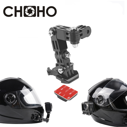 Base de ajuste para casco, accesorios de cámara de acción para gopro hero 9, 8, 7, 5, 6, xiaomi yi, 4k, sjcam, DJI, OSMO ► Foto 1/6