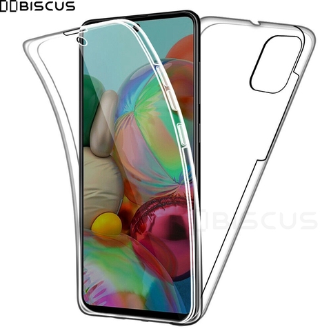 Funda de silicona doble para Samsung Galaxy S20 Ultra S10 Plus S9 S8 A51 A71 A10 A20 A30 A40 A41 A01 A21S A31 cuerpo completo 360 Gel parte trasera TPU cubierta ► Foto 1/6