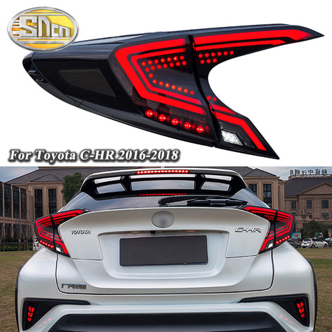 Luz LED trasera de coche luz trasera para Toyota C-HR CHR 2016 - 2022 trasera luz + de + reverso lámpara + dinámico de señal ► Foto 1/6