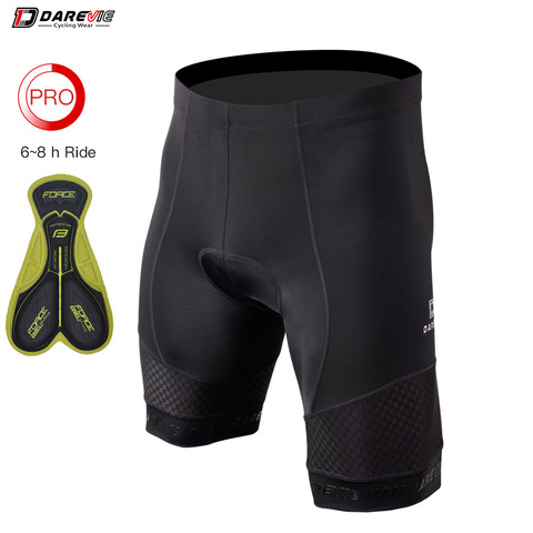 Darevie-Pantalones cortos de ciclismo a prueba de golpes, culotte fresco con almohadilla 3D de gel, duración en bicicleta de hasta 6 horas, para verano ► Foto 1/6