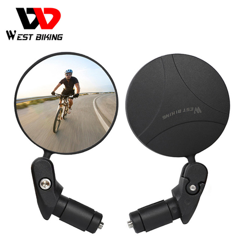 WEST BIKING-espejo retrovisor giratorio para bicicleta, accesorio de seguridad para manillar de bicicleta de montaña, 360 ► Foto 1/6