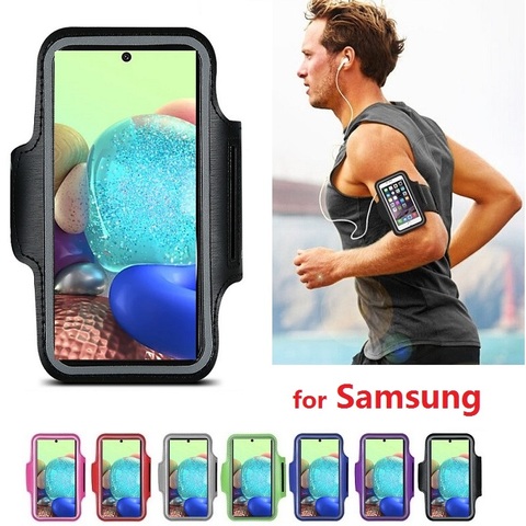 Funda de banda de brazo para Samsung Galaxy Note 9 8 5 S9 S8 S7 S6 Edge S10e S10 Lite Plus, bolsa de soporte para teléfono deportivo para correr en gimnasio ► Foto 1/6