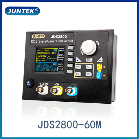 JUNTEK JDS2800-60M 60 MHz generador de señal Control Digital de doble canal DDS función generador de señal medidor de frecuencia arbitraria ► Foto 1/5