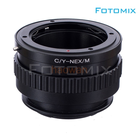 Anillo adaptador helicoidal de enfoque Macro CY nex para lentes Contax Yashica CY a sony E mount NEXC3/5N/6/7 A7 A7r A7r4 A7s A6000 Cámara ► Foto 1/6