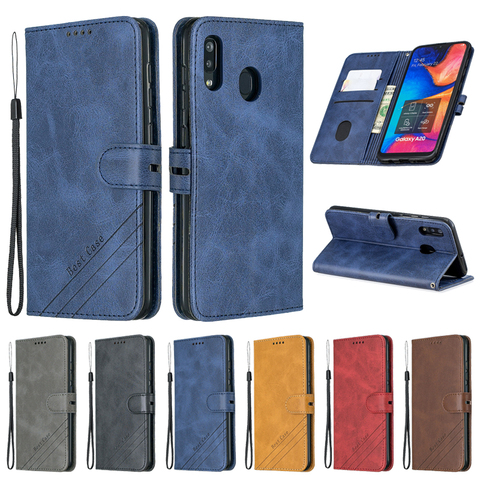 Funda de cuero con tapa para Samsung Galaxy A40, carcasa magnética para teléfono Samsung A40 A 40 A405F ► Foto 1/6