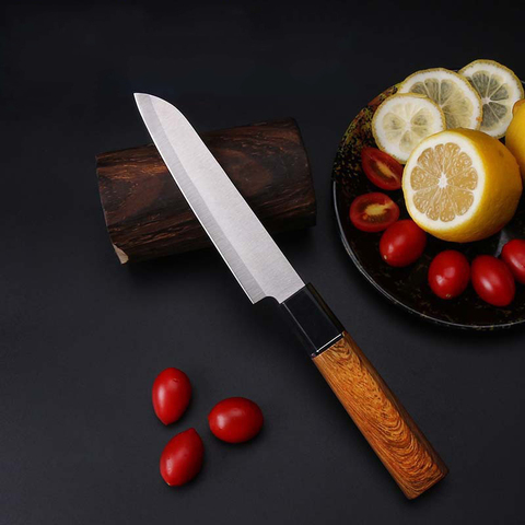 Cuchillo de cocina portátil de acero inoxidable para Cuchillo de pelado de frutas, Mini cuchillo de Chef para cortar verduras, supervivencia al aire libre, acampada y barbacoa ► Foto 1/4