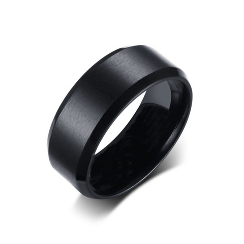 Anillo clásico de 8mm para hombre, joyería de acero inoxidable 316L, sortija de boda para hombre 2022 ► Foto 1/6