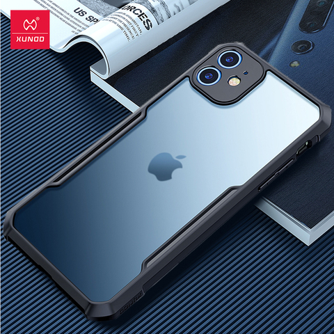 Funda transparente para iPhone 12 mini 12 pro max, protector para teléfono móvil XUNDD Airbag, funda para iPhone 12 Pro Max ► Foto 1/6