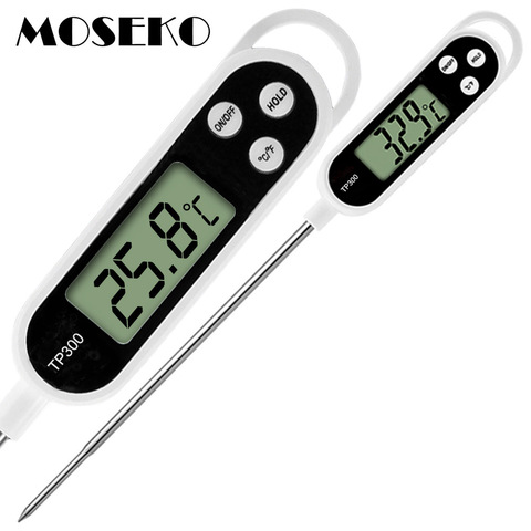 MOSEKO termómetro Digital de cocina de gran oferta para carne, agua, leche, cocina, sonda de comida, barbacoa, termómetro electrónico para horno, herramientas de cocina ► Foto 1/6