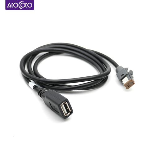 Para Subaru Car Aux Audio de entrada de datos de los medios enchufe de cable a adaptador USB 4 PIN macho Conector para Suzuki ► Foto 1/5