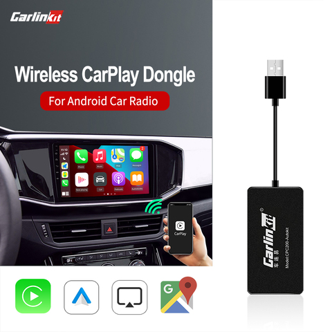 Carlinkit-llave electrónica de Apple Carplay inalámbrica para reproductor de navegador Android, conexión USB inteligente con Android, Mrrorlink automático ► Foto 1/6