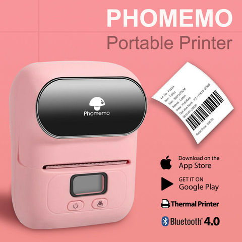 Phoemo-impresora de etiquetas portátil M110, máquina Mini térmica de etiquetas con Bluetooth, para etiquetas, oficina, 1 rollo de papel ► Foto 1/6