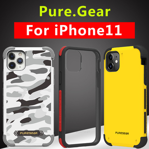 PureGear-funda protectora para iPhone 11 Pro Max, protector de lujo antigolpes con diseño militar de marca americana ► Foto 1/6