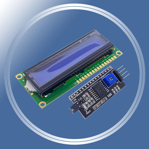 ¡Envío gratis! Módulo de Adaptador de interfaz Serial 1602 16x2 HD44780 para Arduino Character LCD /w IIC/I2C ► Foto 1/6