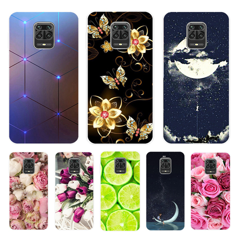 Para Redmi Nota 9 caso flor blanda TPU de silicona para cubrir los casos teléfono Xiaomi Redmi Nota 9 Note9 Nota 9 Pro Max 9Pro Coque ► Foto 1/6