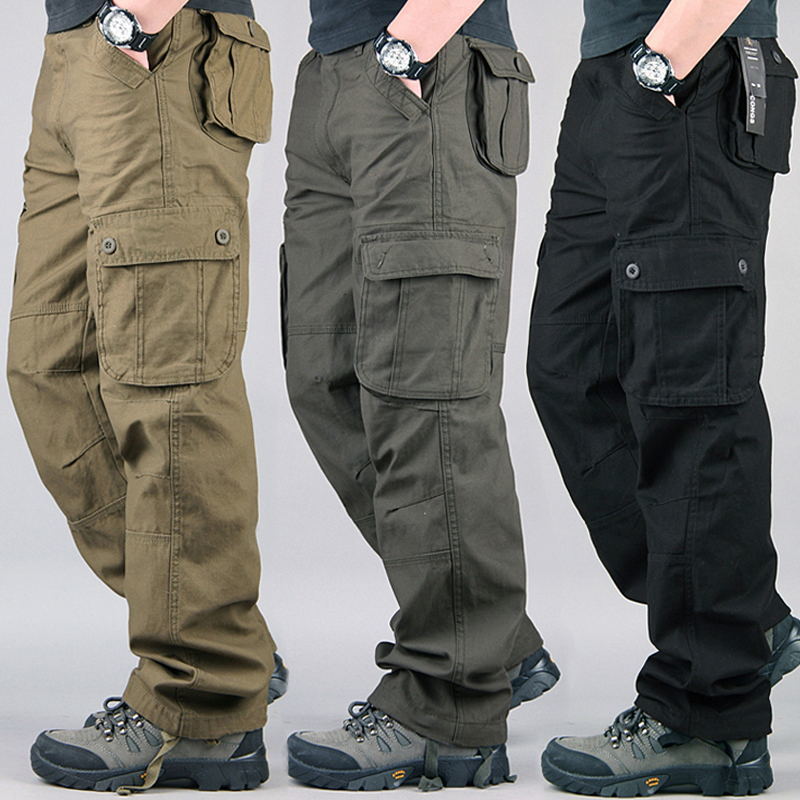 Pantalones Cargo para hombre ligeros respirables de secado rápido, verano 2022, pantalones militares informales para hombre, pantalones tácticos impermeables de talla grande ► Foto 1/6