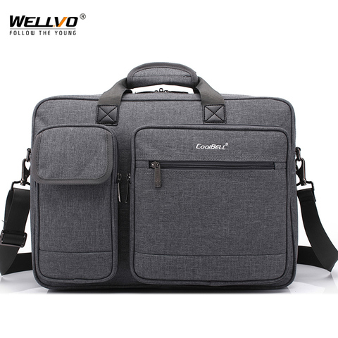 Maletín Oxford impermeable para hombre, bolso de viaje de gran capacidad para ordenador portátil y oficina, 15,6 pulgadas, XA698ZC ► Foto 1/6