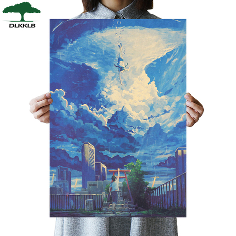 DLKKLB clásico Anime a la intemperie con cartel de película de papel de Kraft de pared Vintage pegatinas Vintage carteles pinturas decorativas ► Foto 1/6