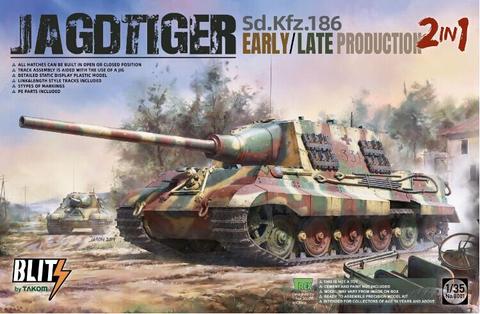 Nueva inclusión juguetes soldado modelos 1/35 tanques modelo regalo Jagdtiger tanque ► Foto 1/2