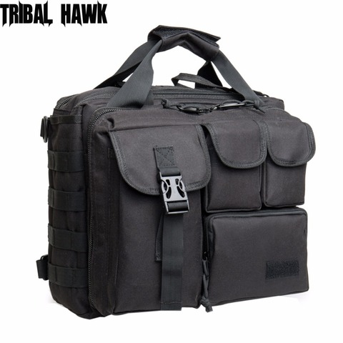 Bolso de hombro táctico militar multifunción, bandolera de nailon para portátil, maletín para exteriores, escalada, senderismo, caza ► Foto 1/6