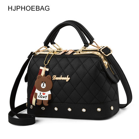 HJPHOEBAG, bolsos de mano de diseñador de cuero para mujer, bolsos de hombro de alta calidad, bolsos de mujer de marca de moda PU, bolsos para mujer YC286 ► Foto 1/6